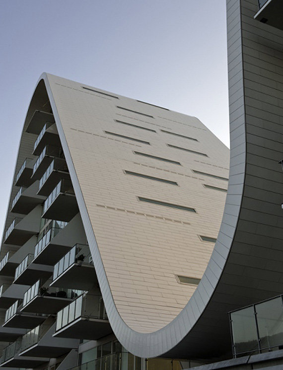 a tall building with a staircase