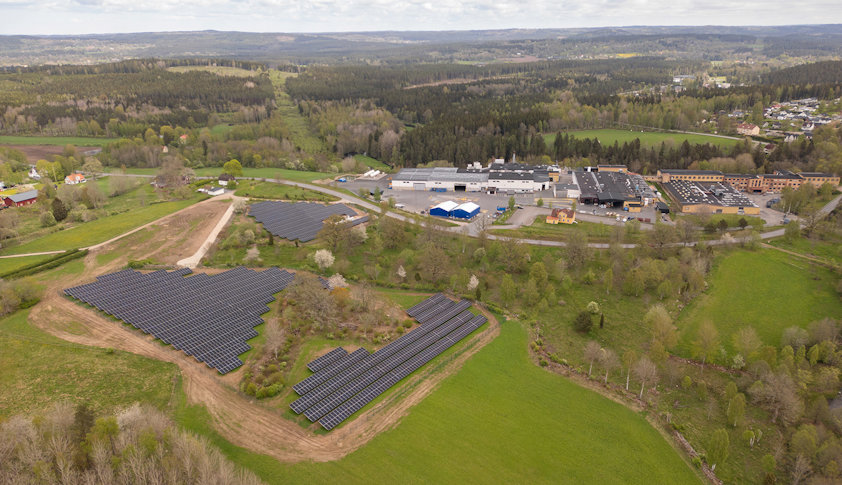 Hydro Extrusions in Sweden has installed a ground-mounted solar PV system at its aluminium recycler in Sjunnen.