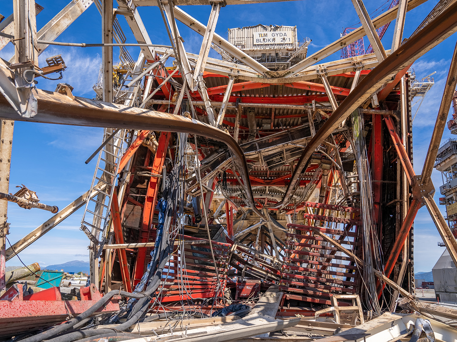 The Gyda oil platform that was decomissioned