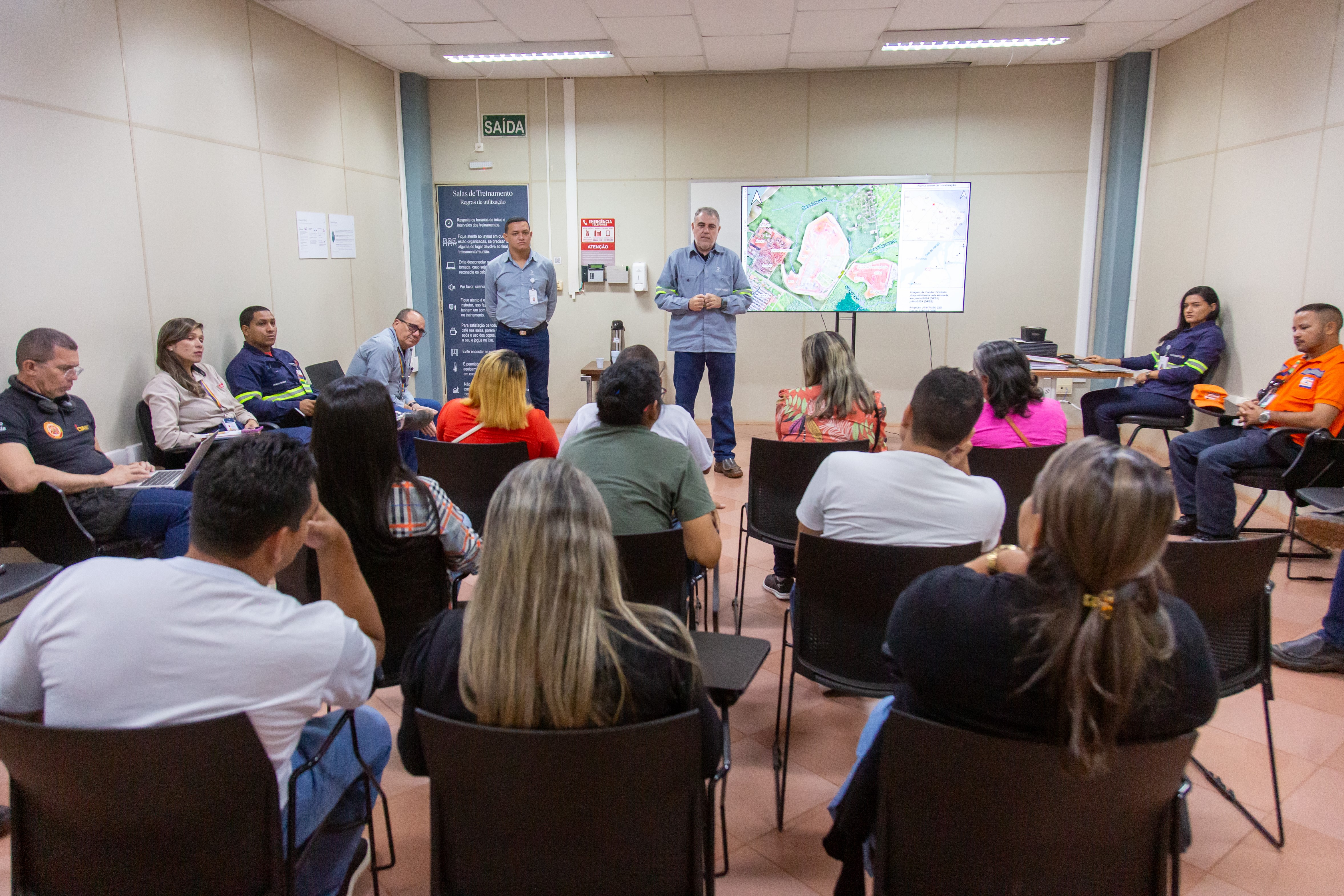 a group of people in a room