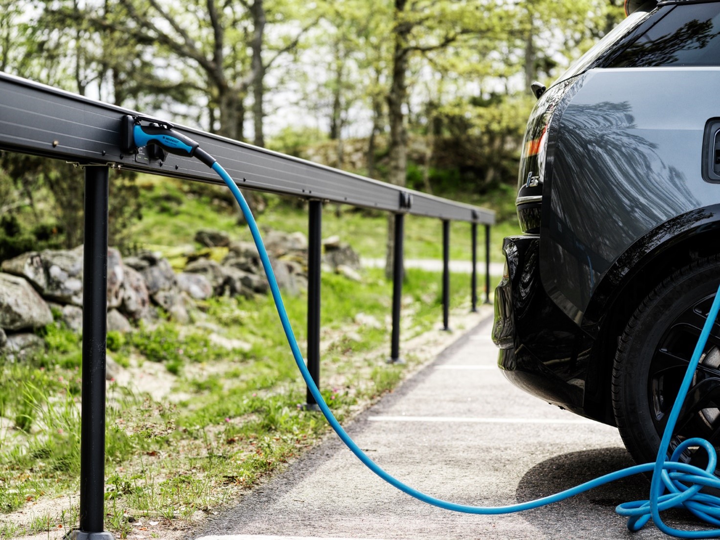  Ladesystem mit Aluminiumhalterung für das Aufladen von Elektroautos im großen Maßstab